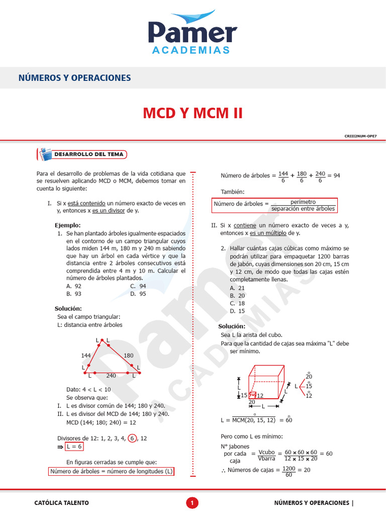 Clase 7 Numeros y Operaciones | PDF