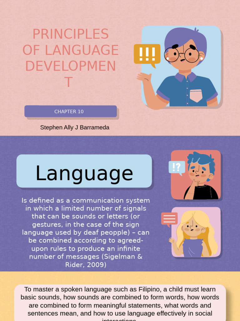 Chapter 10 Principles Language of Development | PDF
