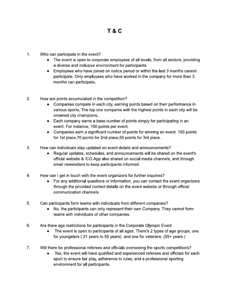 T & C 2ND | PDF