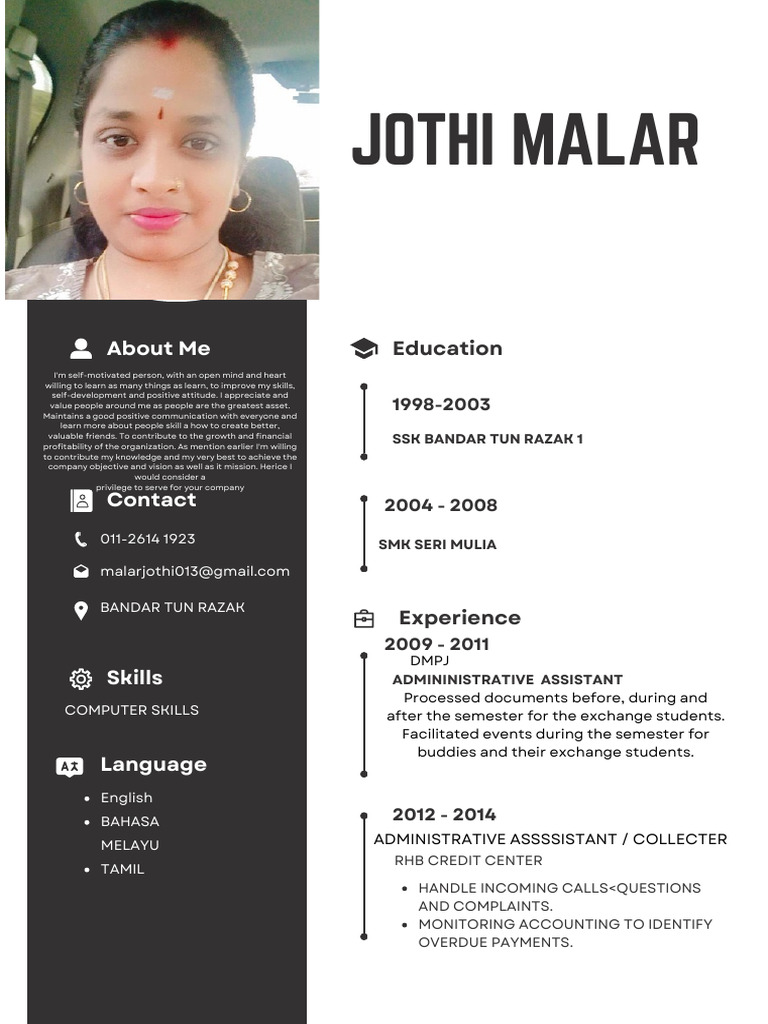 Modern Minimalist CV Resume | PDF