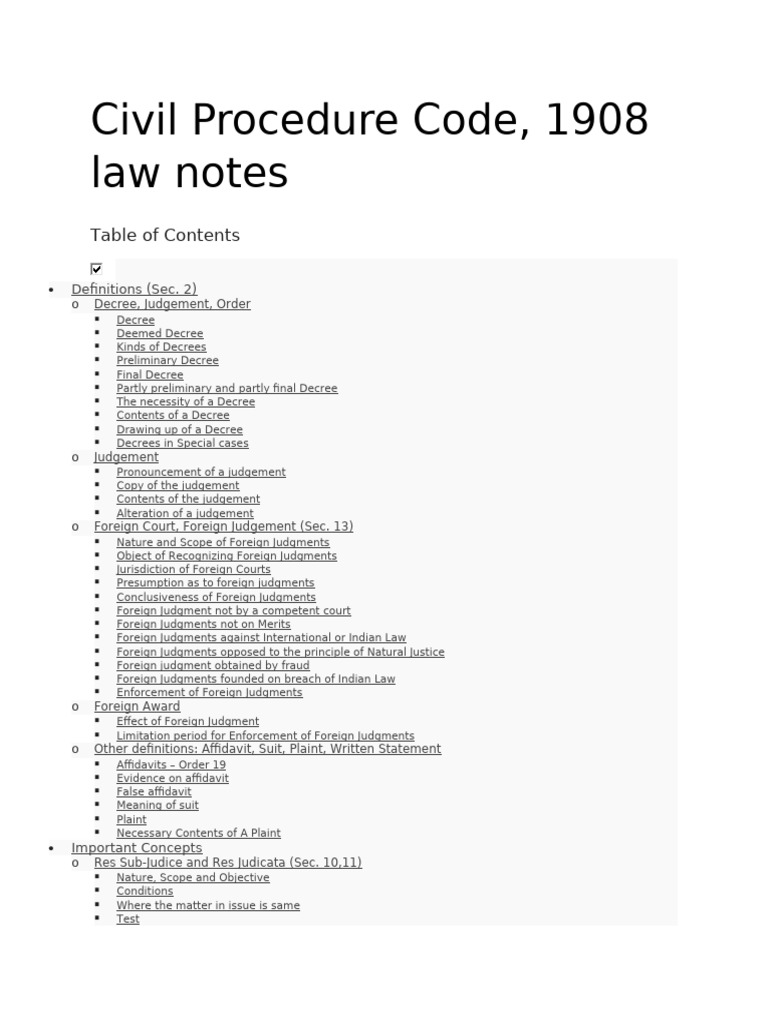 Civil Procedure Code | PDF