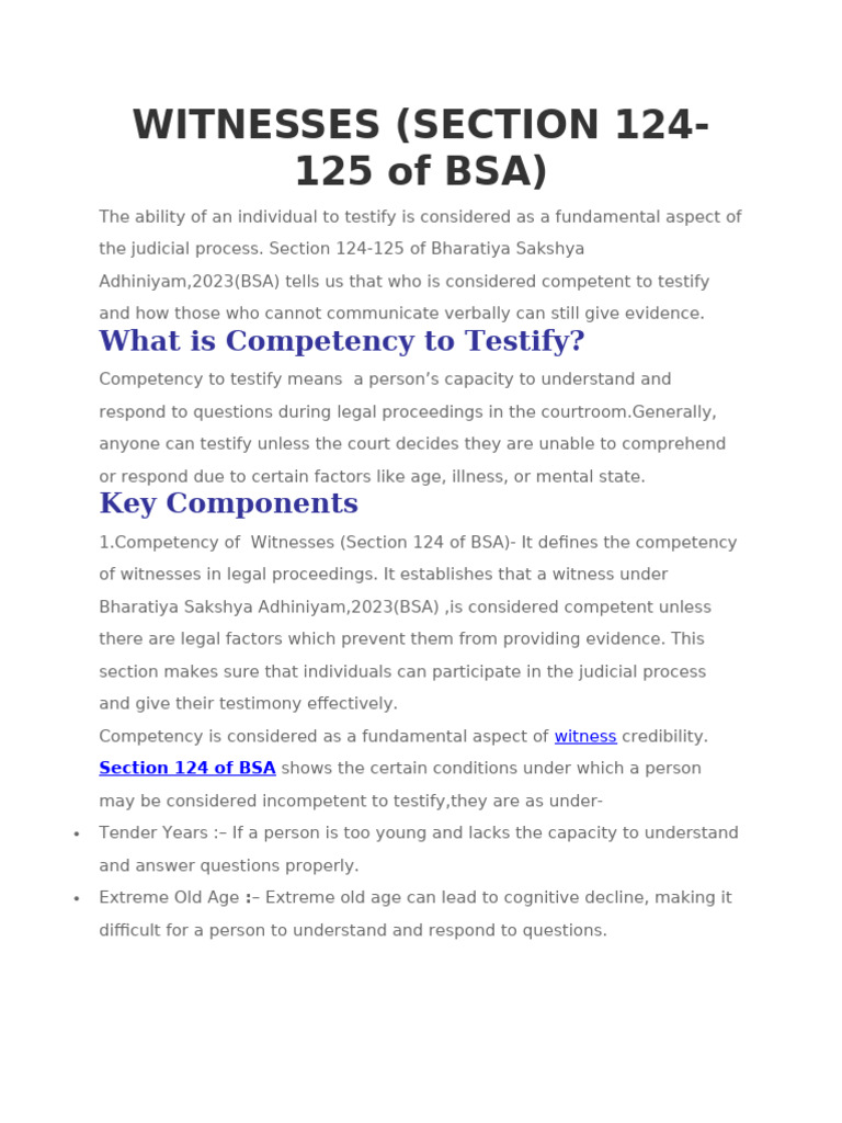 WITNESSES | PDF