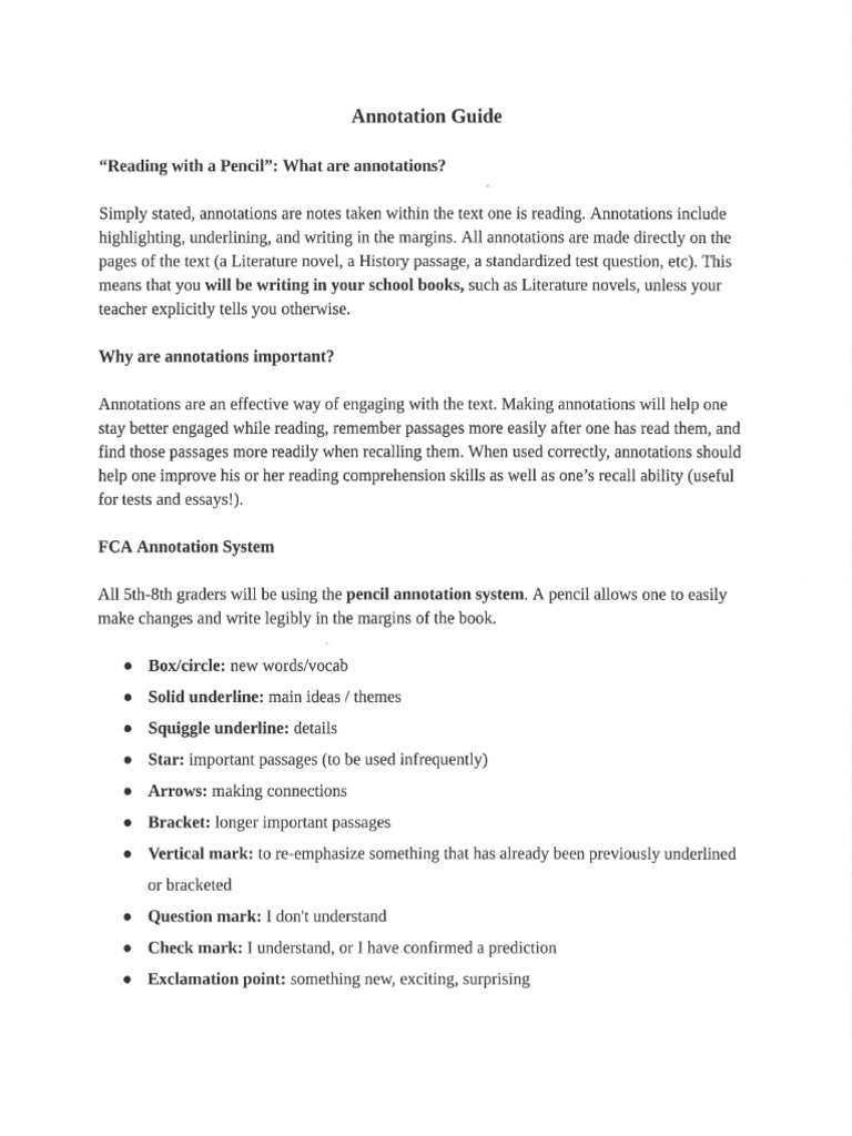 Annotation Guide | PDF