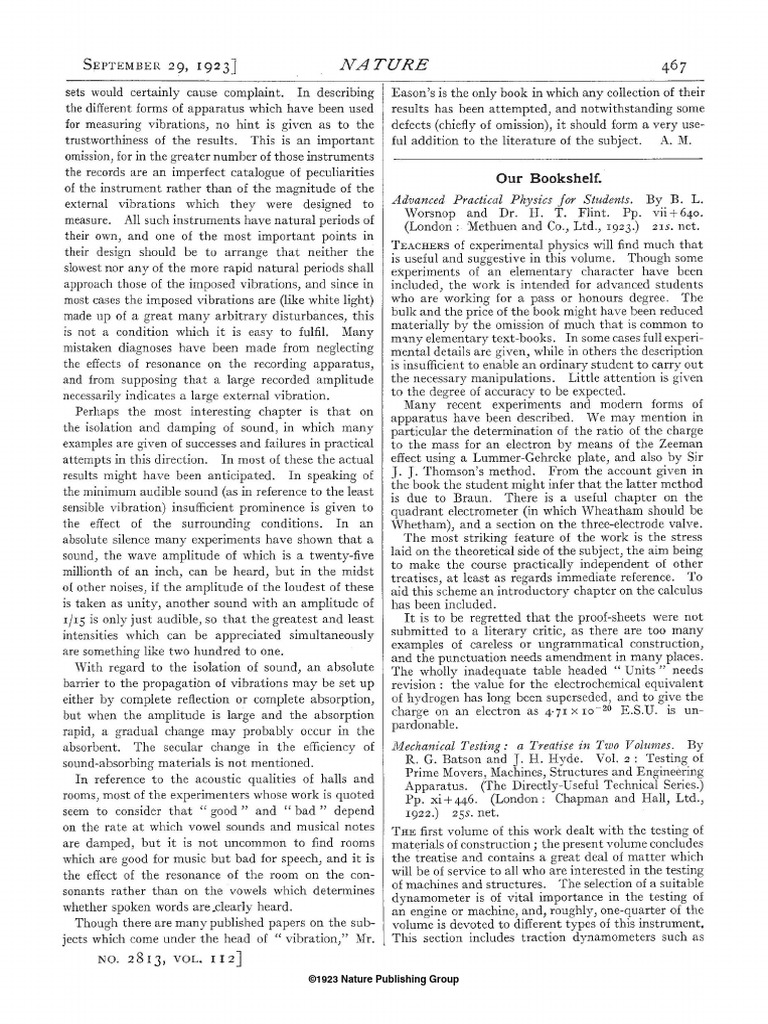 Nature: Our Bookshelf | PDF | Science & Mathematics