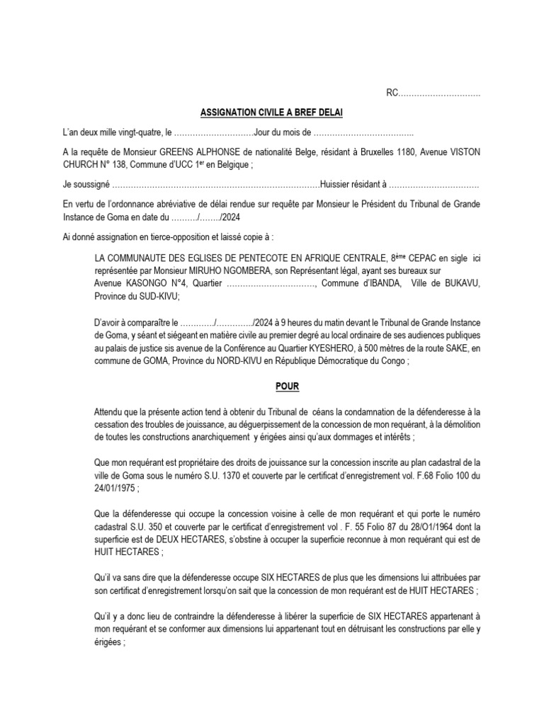 Assignation 8e Cpac | PDF