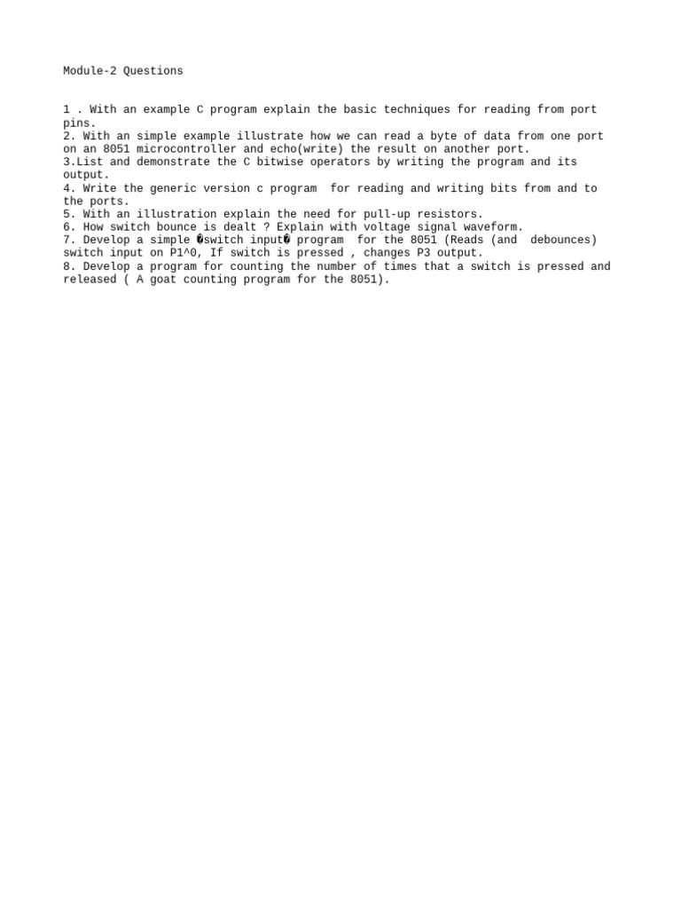 M2 Questions Emd C | PDF
