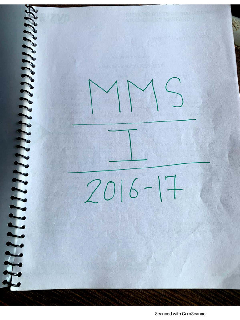 MMS I | PDF