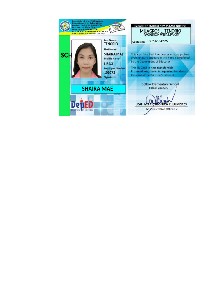 Id Template Editable | PDF