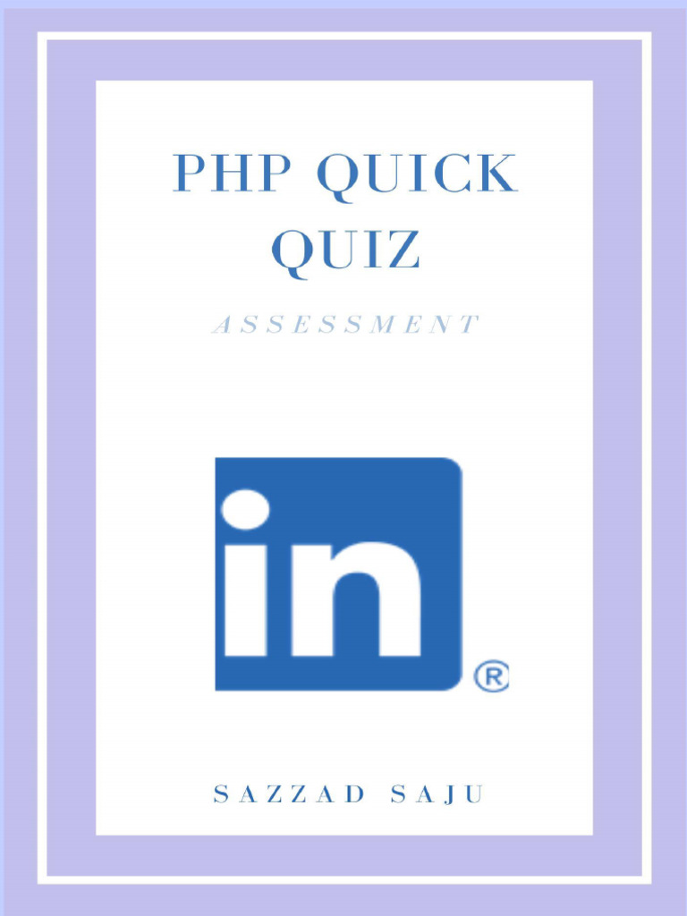 PHP LinkedIn Assesment | PDF