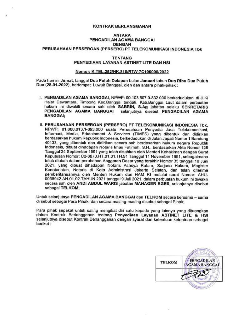 kontrak-berlangganan-telkom-fix-pdf