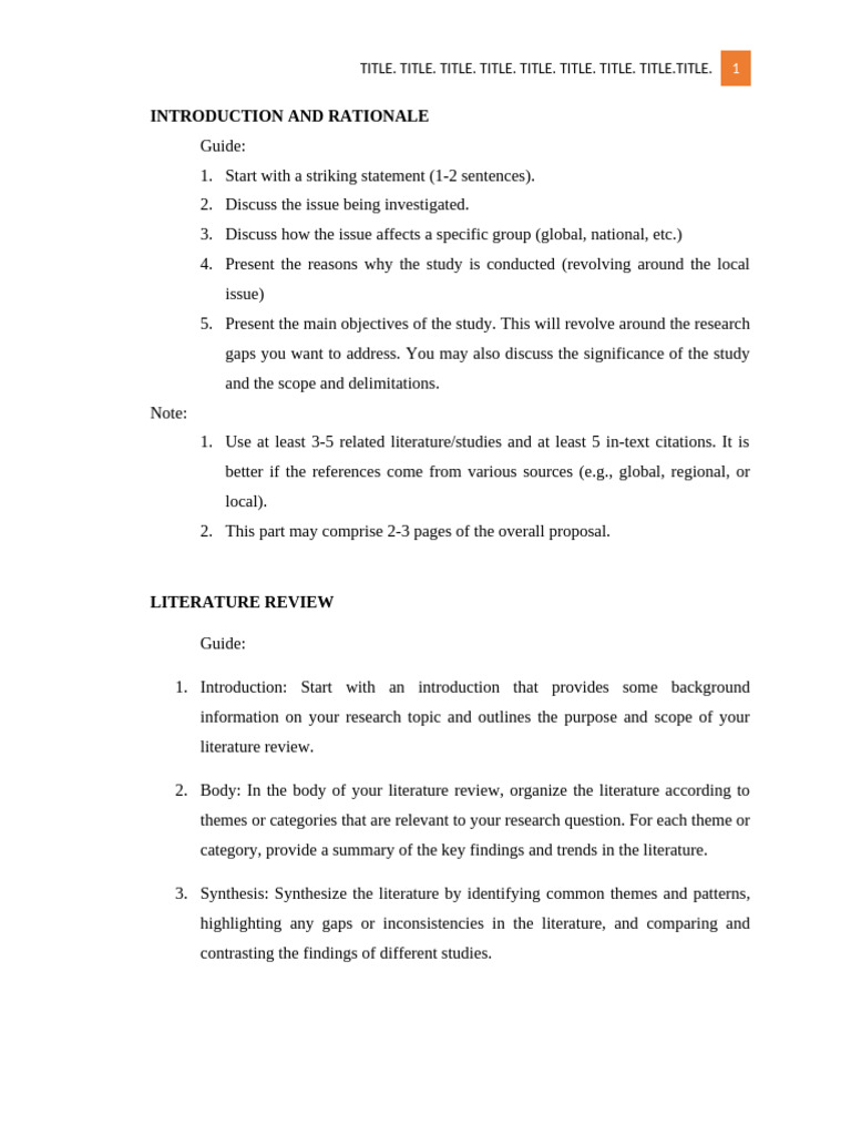 Research Format - Basic - Applied Research Template 2023 | PDF
