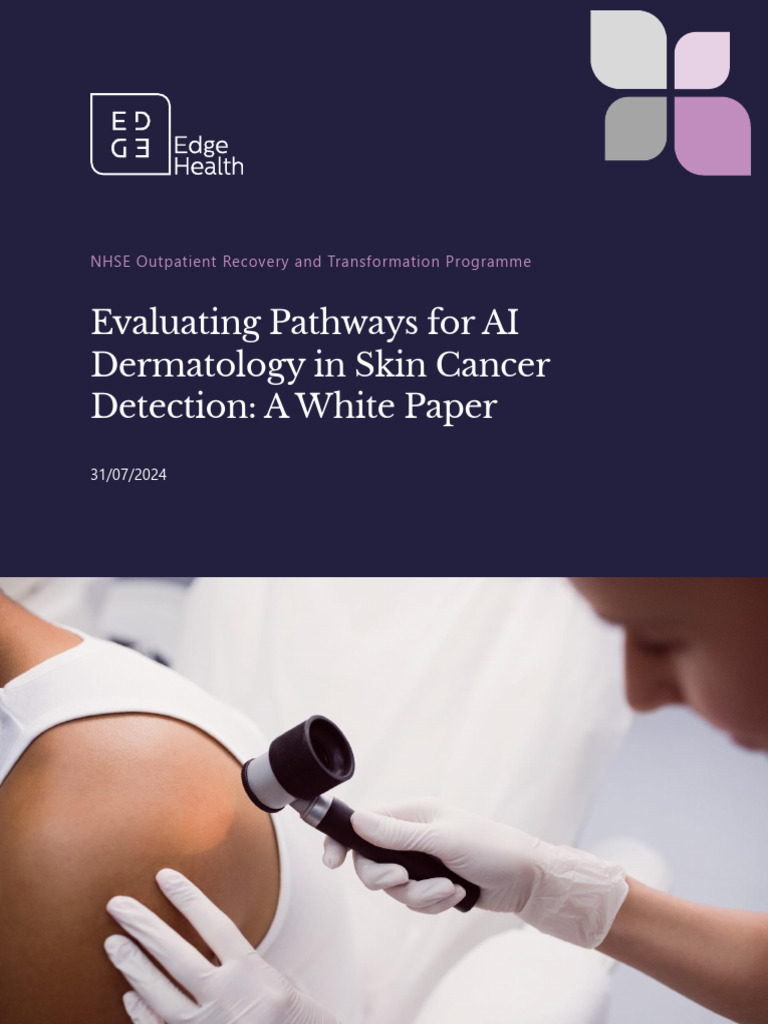 Evaluating Pathways For AI Dermatology in Skin Cancer Detection | PDF