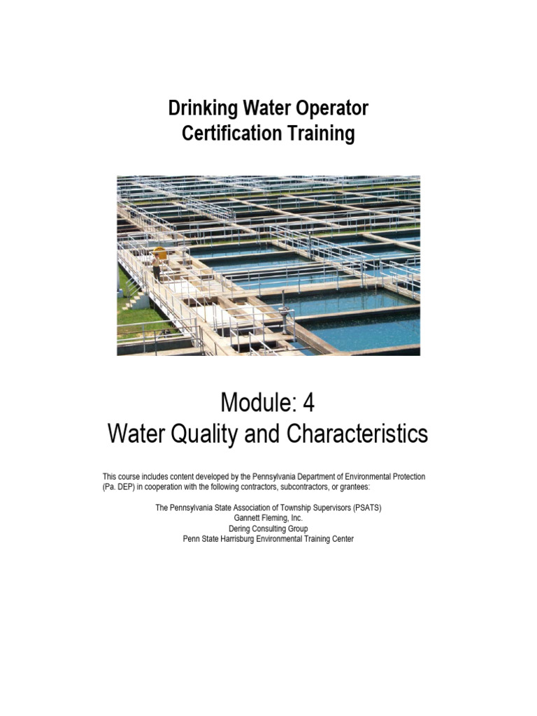 Water Quality Standards for Operators | PDF