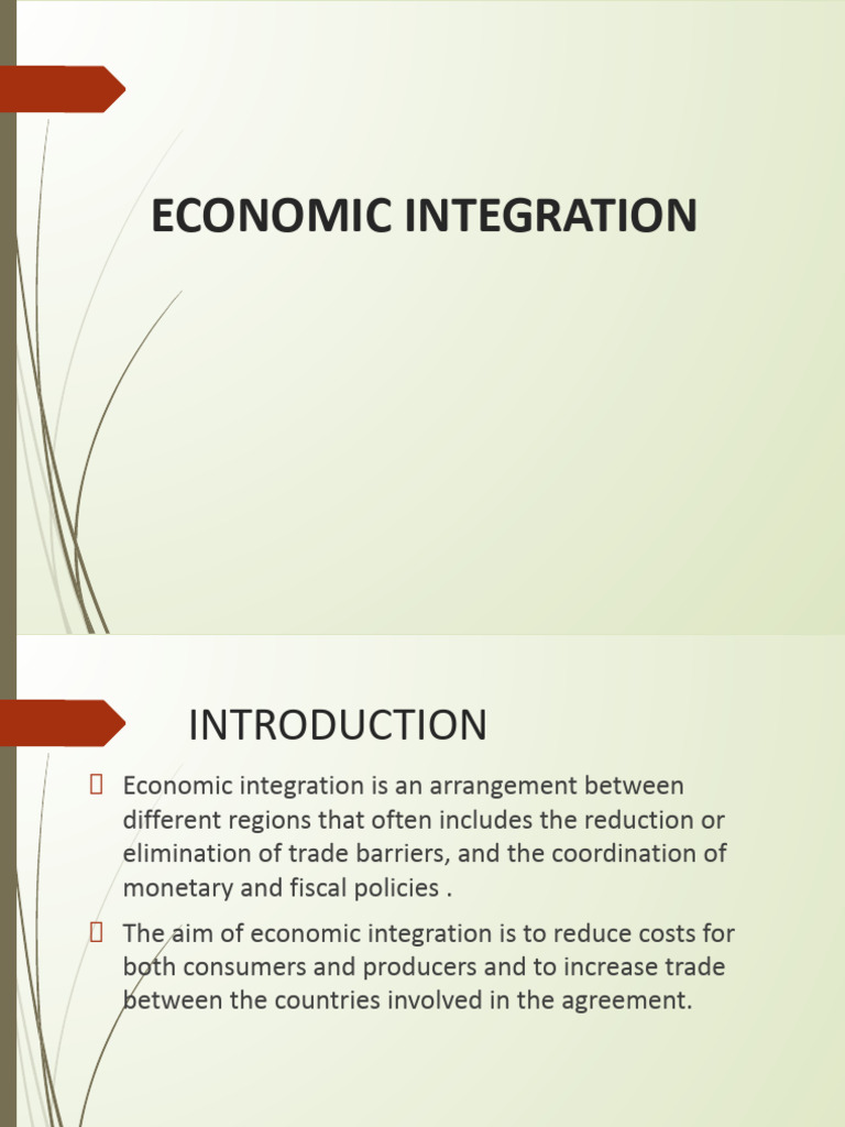 Chapter5 Economic Integration | PDF