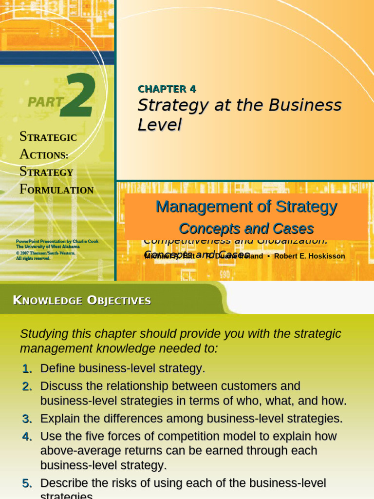Business Level Strategy | PDF