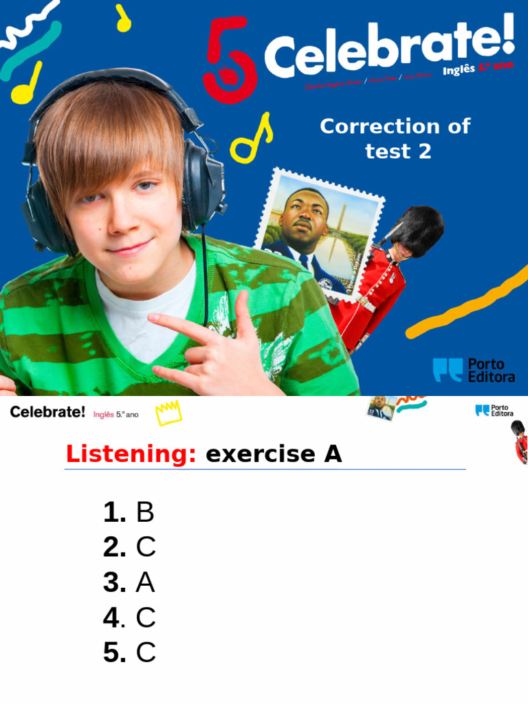 Celebrate 5 ano test 2 corre o pdf