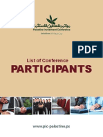 Palestine Investment Conf Participant - List
