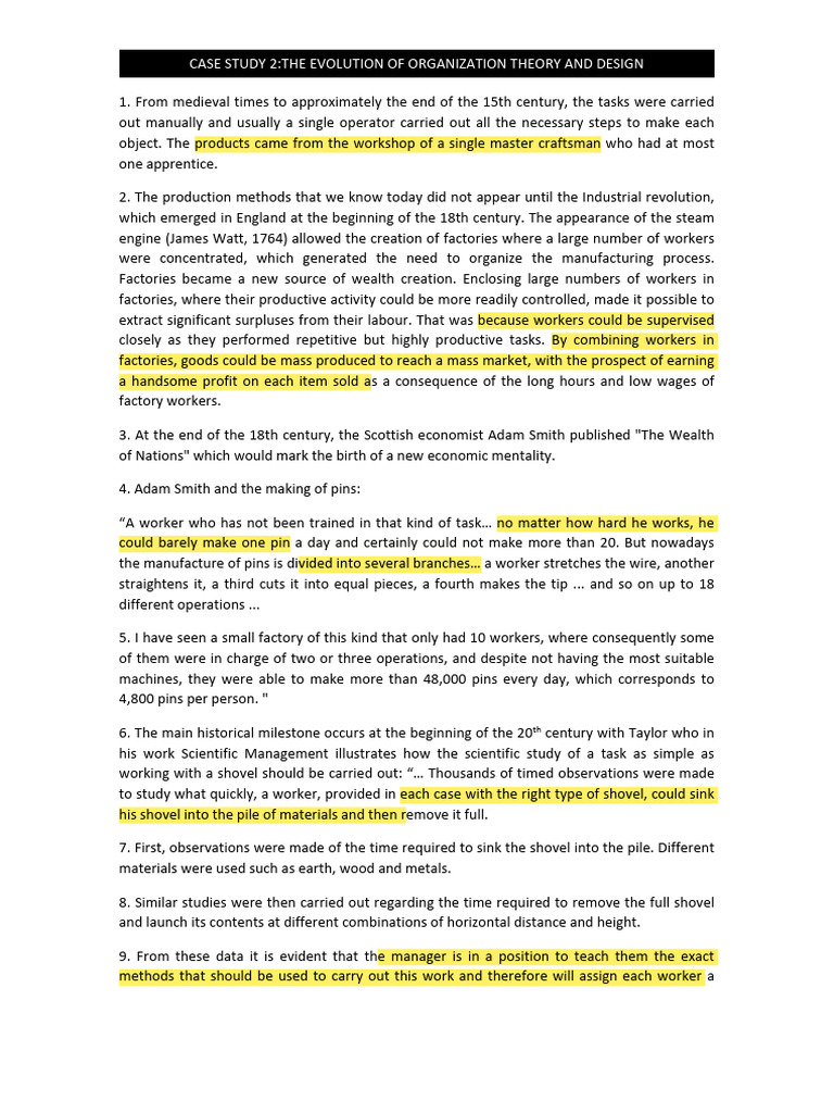 Case Study 2 Unit 1 | PDF | Organizational Culture | Business