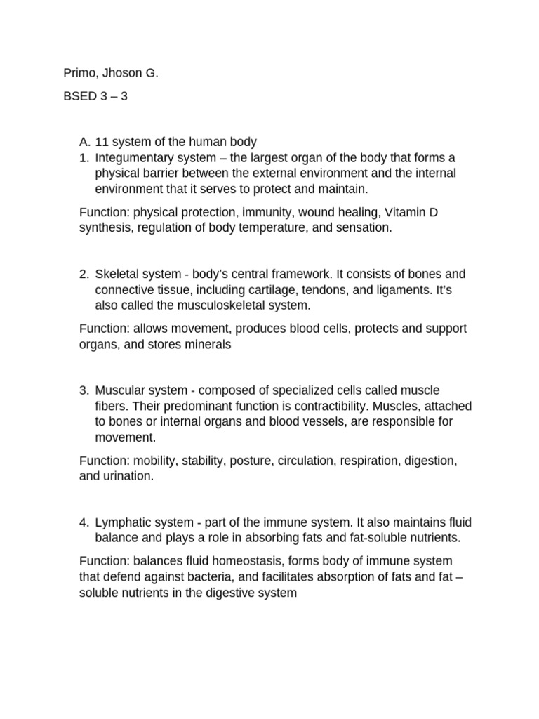 Assignment 1 | PDF | Human Body | Gastrointestinal Tract