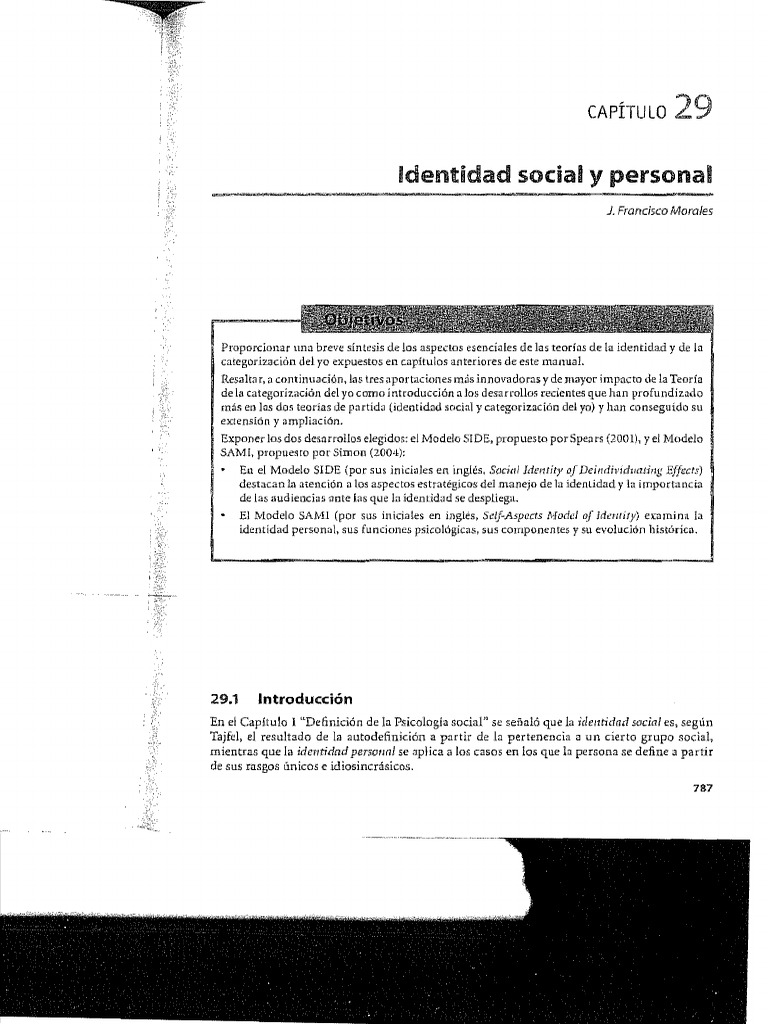 Teorías de Identidad Social y Personal | PDF | Estereotipos | Sicología