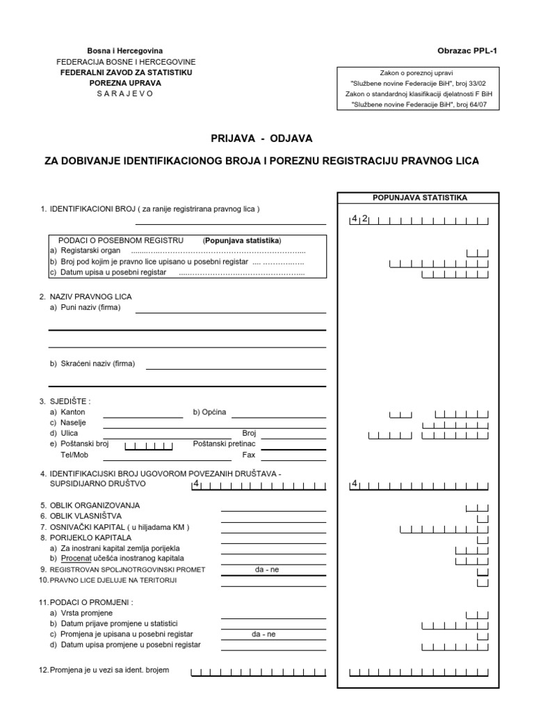 PPL-1 I Uputstvo B | PDF