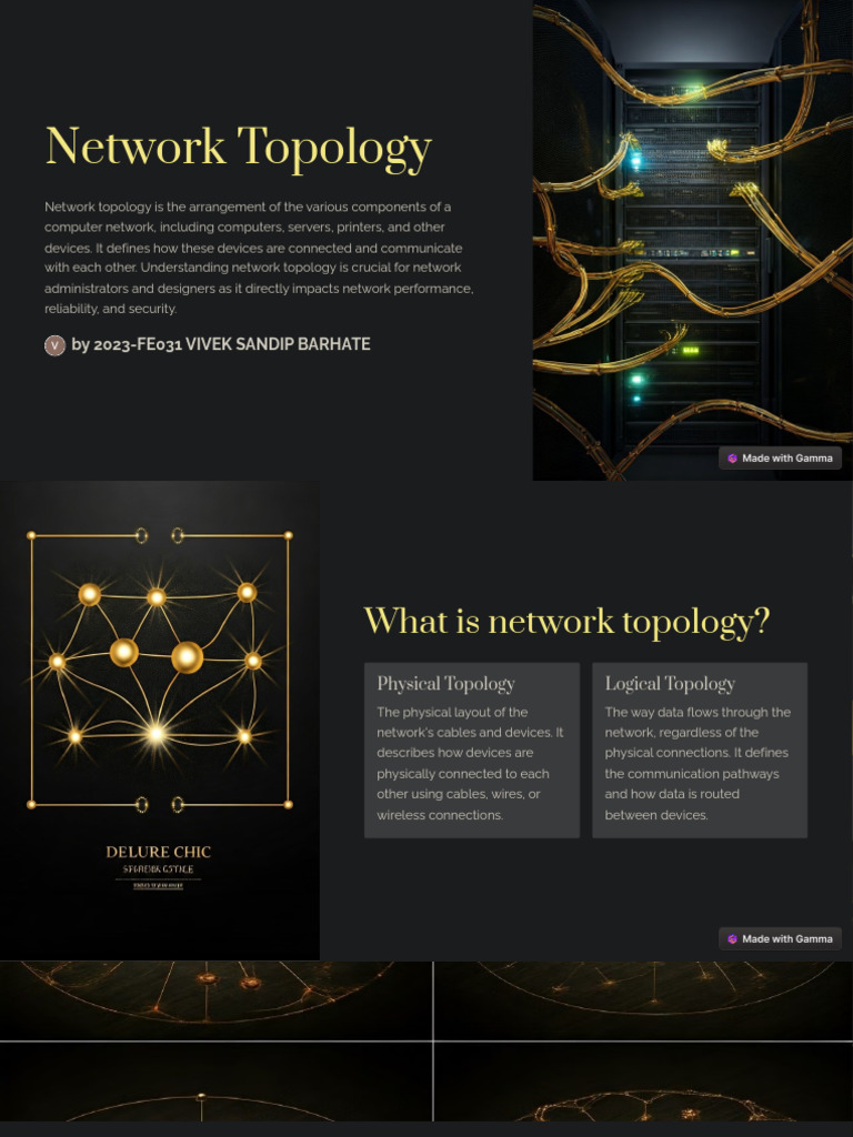 Network Topology: by 2023-Fe031 Vivek Sandip Barhate | PDF | Network ...