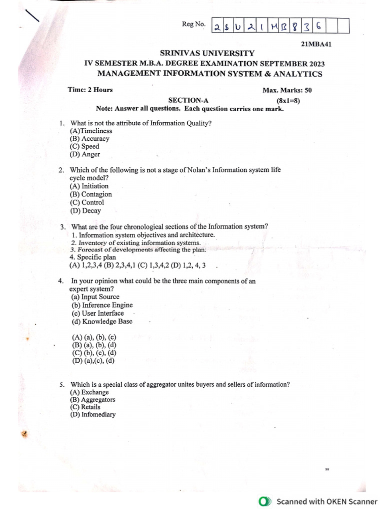 4th SEM OLD QP | PDF