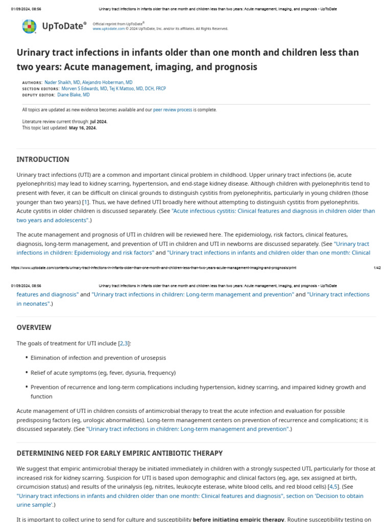 Urinary Tract Infections | PDF | Urinary Tract Infection | Urology