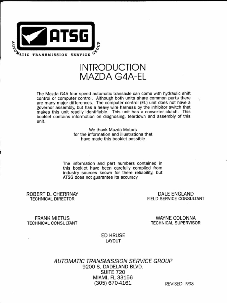 G4e El Atsg | PDF