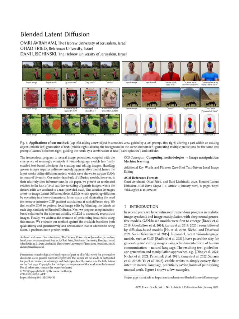 Accelerated Text-Driven Image Editing | PDF | Artificial Intelligence ...