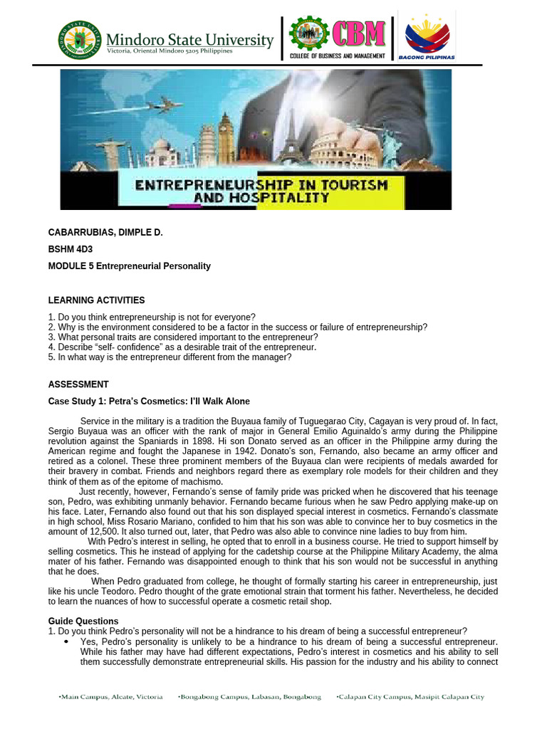 Activity Sheet Module 5 | PDF | Entrepreneurship | Creativity