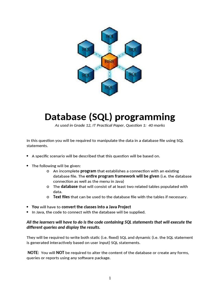 Gr 12 SQL requirements | PDF | Databases | Boolean Data Type