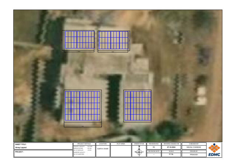 Solar Project Array Layout Details | PDF