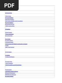 99 Acres Builders List'