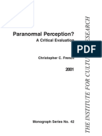 Christopher C. French- Paranormal Perception?