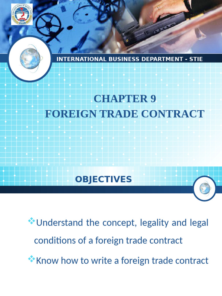 Foreign Trade Contract Essentials | PDF | Letter Of Credit | Cargo