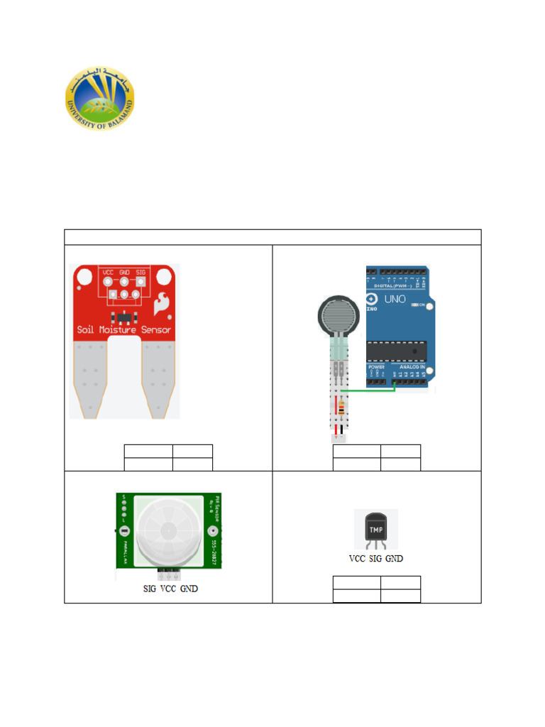 IoT Sensors Manual for TinkerCAD 2023 | PDF