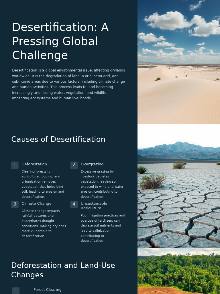 Desertification A Pressing Global Challenge | PDF | Environmental ...