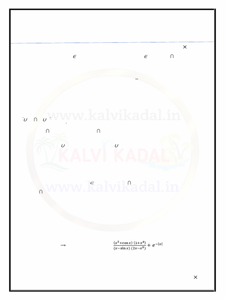 11th Maths Unit Test QP EM | PDF | Mathematics | Mathematical Concepts