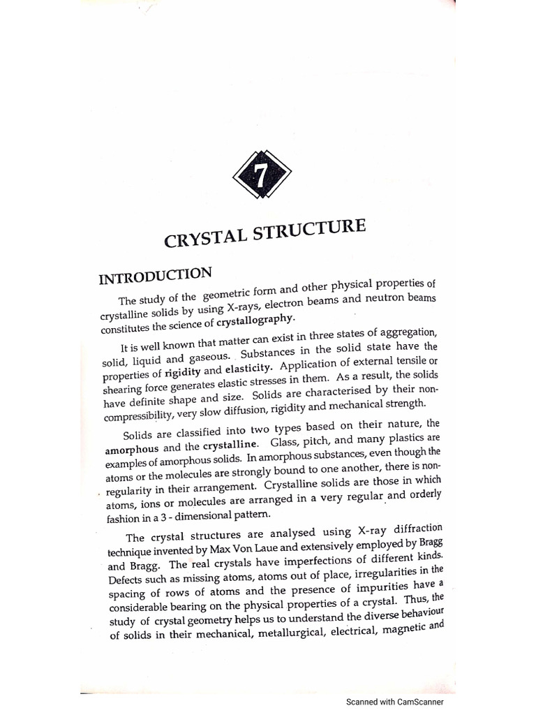 Crystal Structures | PDF