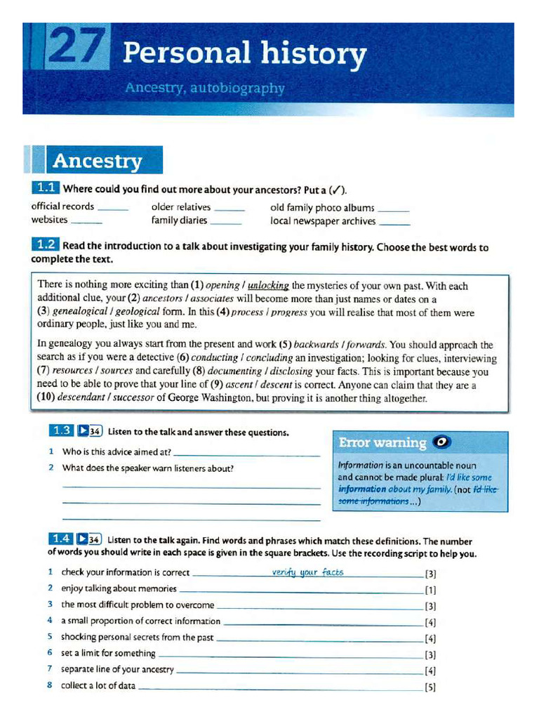 27 Personal History | PDF