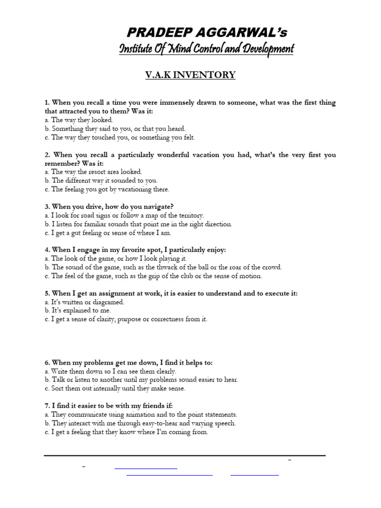 V.A.K Inventory Assessment Guide | PDF