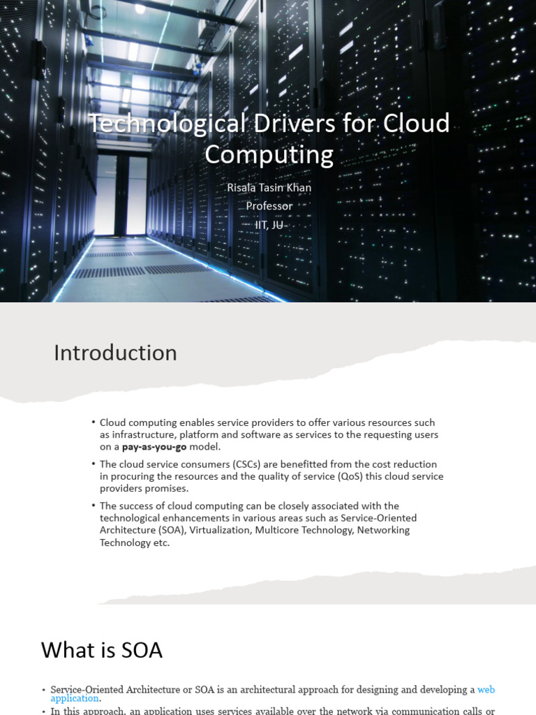 Cloud Computing and SOA Technologies | PDF | Virtualization | Virtual ...