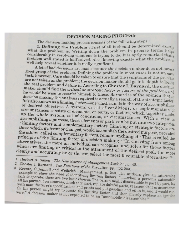 Decision making process pdf