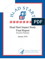 US Health & Human Services (HHS) Headstart Review - Executive Summary Final (2010)