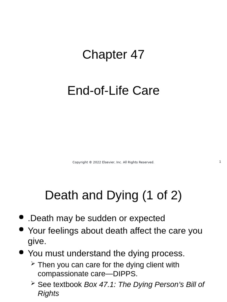 Session 18chapter - 047-End of Life Care | PDF | Palliative Care | Grief