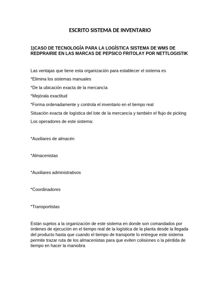 Casos de Éxito en Sistemas de Inventario | PDF | Logística | Mercado ...