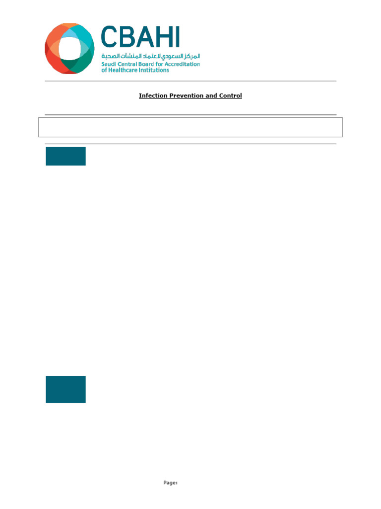 Infection Prevention and Control Standards | PDF | Sterilization ...
