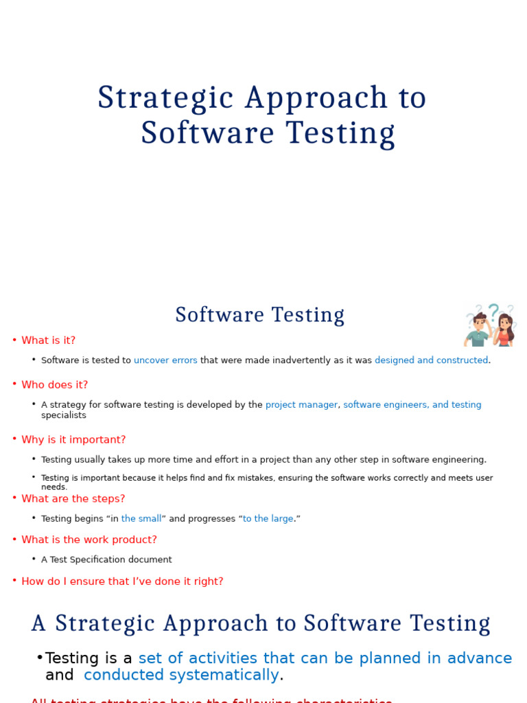 Strategic Software Testing Approaches | PDF | Software Testing | Usability