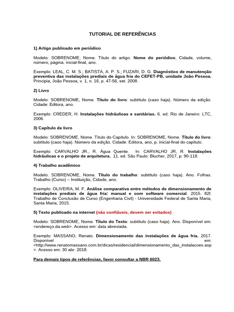 Guia Prático de Referências e Citações | PDF | Citação